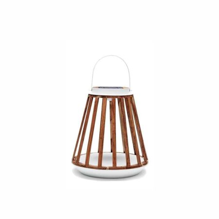 LAMPA SOLARNA MRS. SOLAR KATE TEAK BIAŁA M