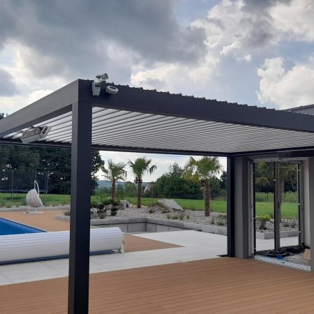 Zadaszenie tarasowe aluminiowe MOODWAY 400X600cm antracyt