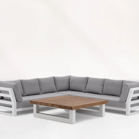 Zestaw wypoczynkowy Nevada White Teak