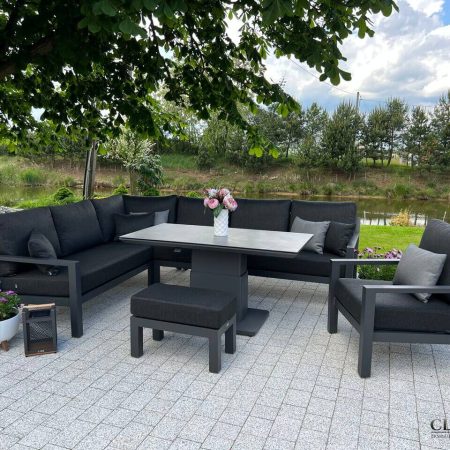 Zestaw wypoczynkowy Timber lounge Lava Basalt