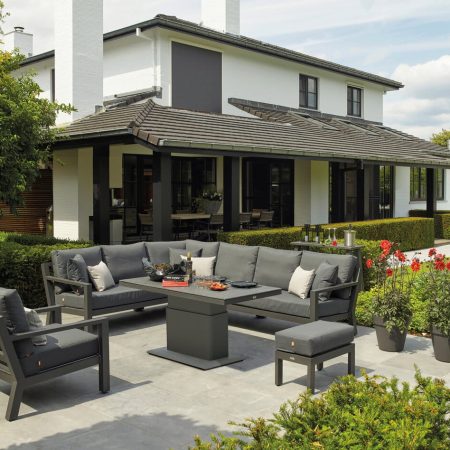 Zestaw wypoczynkowy Timber lounge Lava Carbon