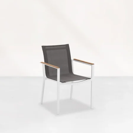 Krzesło sztaplowane Primavera White Teak