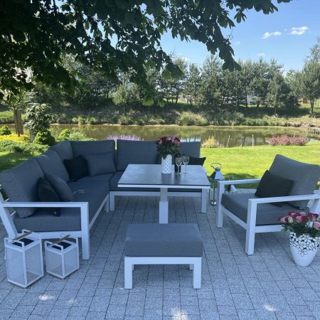 Zestaw wypoczynkowy Timber 5-seat White