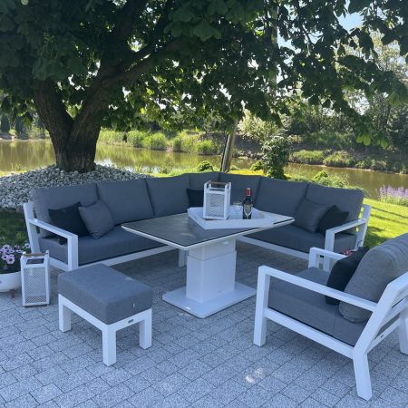Zestaw wypoczynkowy Timber lounge White Mist Grey