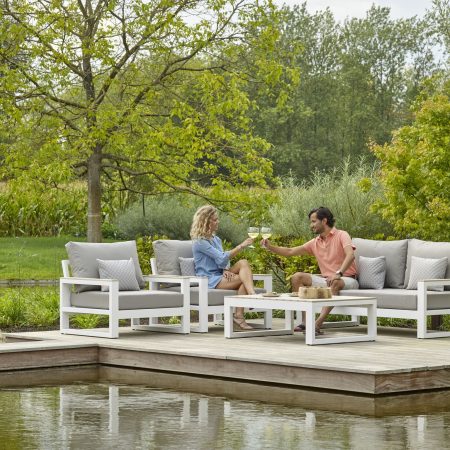 Zestaw wypoczynkowy Soho 4-seat White Mist Grey