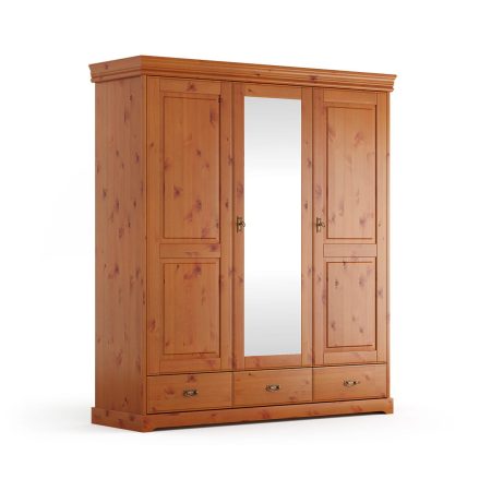Drewniana szafa miodowa sosna Toskania 3D