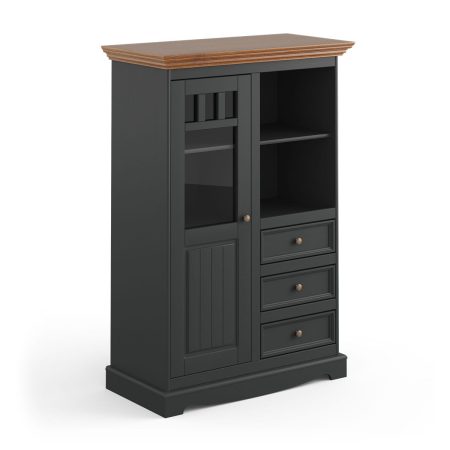 Witryna 1.3 grafit - dąb Belluno Elegante