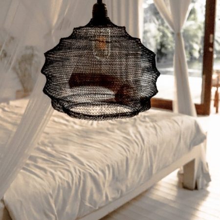 Lampa Denton metalowa czarna