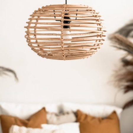 Lampa rattanova Saturn