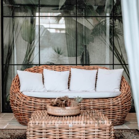Sofa rattanowa Ingrid 2-osobowa