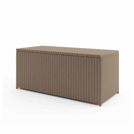 Skrzynia ogrodowa SCATOLA  160x82x74 954L Oltre royal piaskowa technorattan