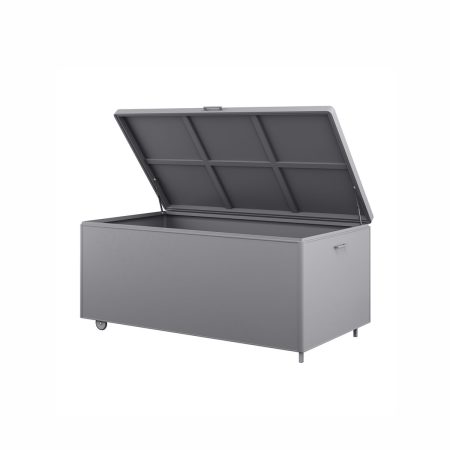 Skrzynia tarasowa, ogrodowa CONTENITORE   ZUMM szara aluminium