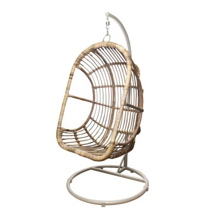 Fotel wiszący - Huśtawka NICE  77x120 Vimine naturalna