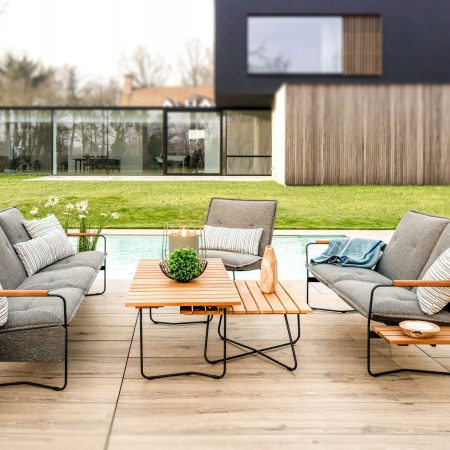 Luksusowy zestaw stalowych mebli ogrodowych Bolzano Loft