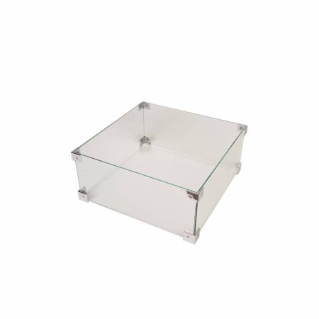Osłona szklana do paleniska kwadratowego 60cm