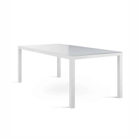 Stół ogrodowy OVIEDO   200x100 ZUMM biały aluminium