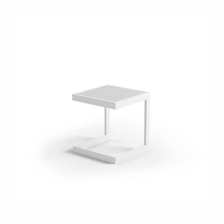 Stolik ogrodowy GRENADA   40x40 ZUMM biały aluminium