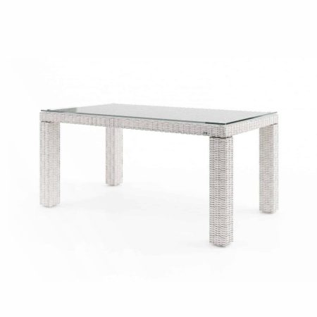 Stół ogrodowy RAPALLO   160x90 Oltre royal biały technorattan