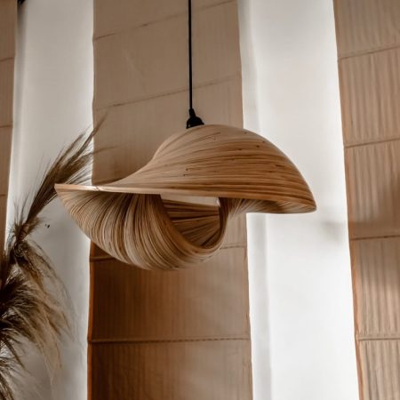 Lampa bambusowa Erik S - 30 cm