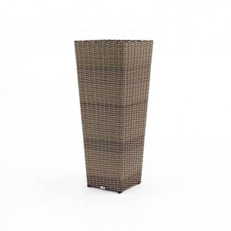 Donica tarasowa duża SCALEO  100x37x37 Oltre royal piaskowa technorattan
