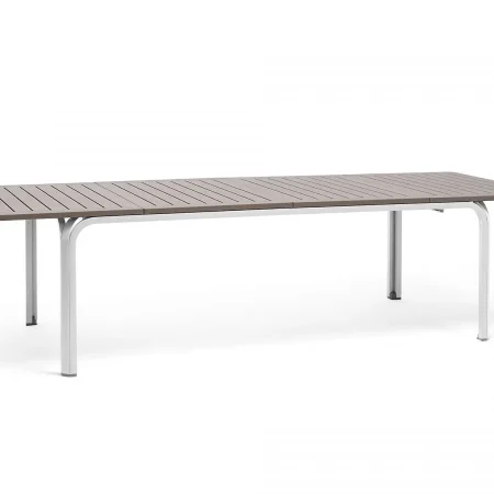 Stół ogrodowy Alloro 210 Extensible Nardi TORTORA/verniciato bianco