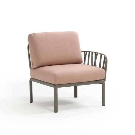 Fotel Komodo Elemento Terminale DX/SX Nardi TORTORA rosa quarzo