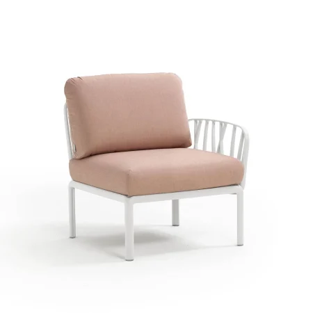 Fotel Komodo Elemento Terminale DX/SX Nardi BIANCO rosa quarzo