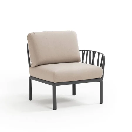 Fotel Komodo Elemento Terminale DX/SX Nardi ANTRACITE canvas Subrella®
