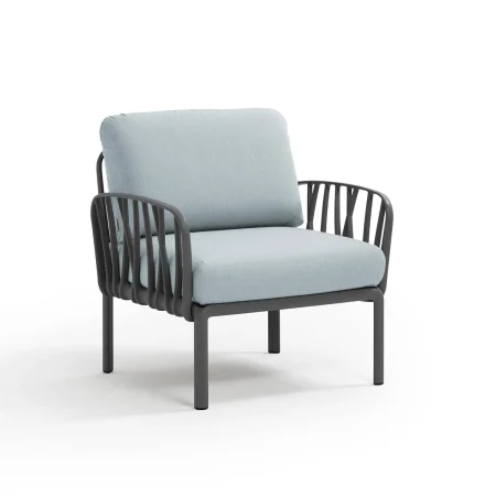 Fotel Komodo Poltrona Nardi ANTRACITE ghiaccio Subrella®