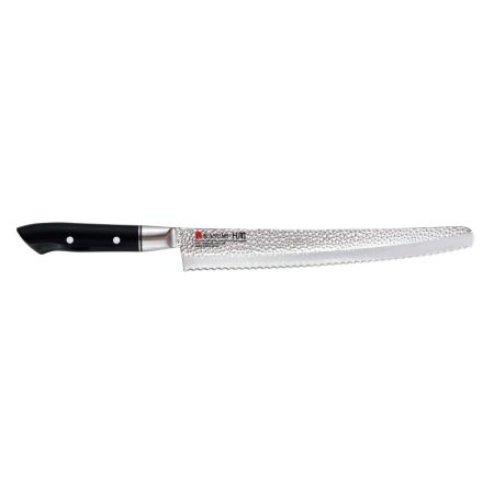 Nóż do chleba kuty VG10 HM dł. 25 cm młotkowany
