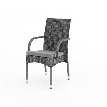 Krzesło ogrodowe TRAMONTO  60x62x94 Oltre royal szare technorattan