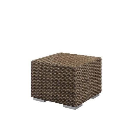 Puf ogrodowy MILANO  50x50x40 Oltre royal piaskowe technorattan