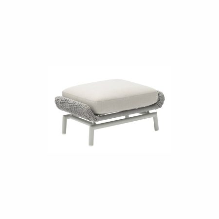 Puf - podnóżek tarasowy do zestawu SCOOP   Couture Jardin szary aluminium