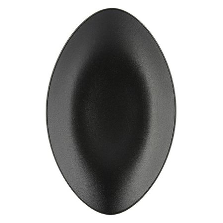 Equinoxe talerz owalny czarny 35x22,3 cm