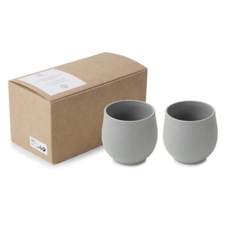 No.W Kubek do kawy szary 2x200 ml