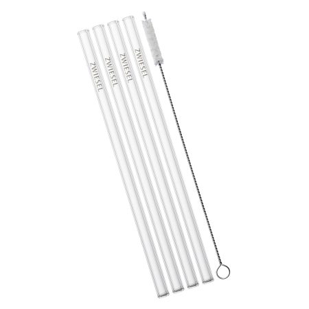 Rurki szklane dł. 21 cm ze szczoteczką
