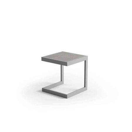 Stolik do leżaka GRENADA   40x40 ZUMM szary aluminium