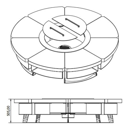 Palenisko HETTA Round Ø 230