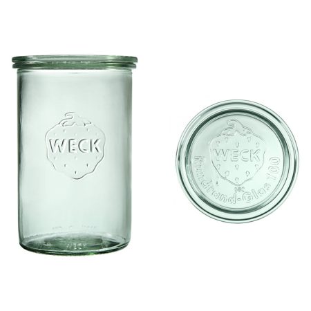 Słoik cylindryczny 1000 ml z pokrywą - op. 6 szt