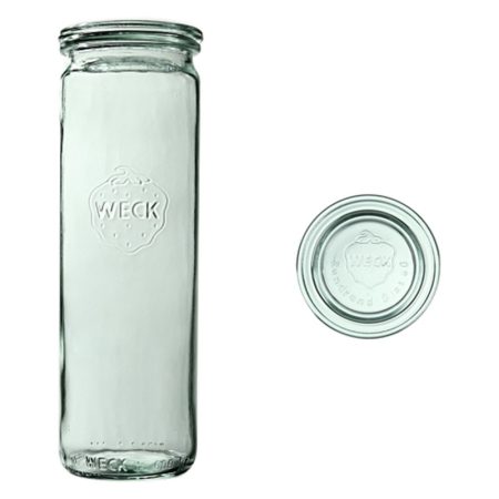 Słoik cylindryczny 600 ml z pokrywą - op. 6 szt