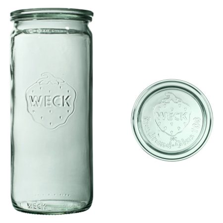 Słoik cylindryczny 1590 ml z pokrywą - op. 6 szt