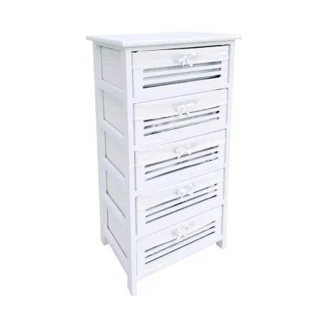 Komoda LENY Bizzotto biała drewniana 40x29x90