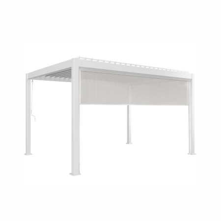 Roleta do zadaszenia wolnostojącego PERARA  400cm ZUMM biała aluminium