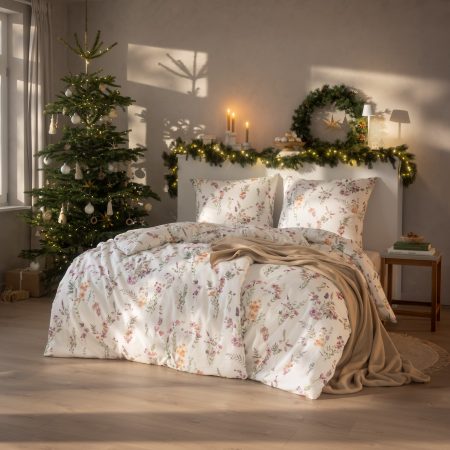 Pościel Estella 4471/985 Millefleur Flanela 200x220cm 3 części