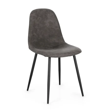 Bolzano Infiorato Krzesło 44x53 szare metal - sklejka