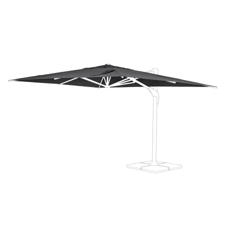 Poszycie czaszy parasola  ARIES 400x300 Bizzotto antracytowe poliester