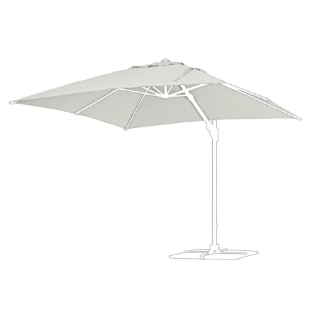Poszycie czaszy parasola  EDEN 300x300 Bizzotto szare poliester
