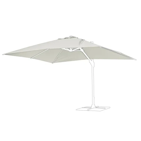 Poszycie czaszy parasola  EDEN 400x300 Bizzotto szare poliester