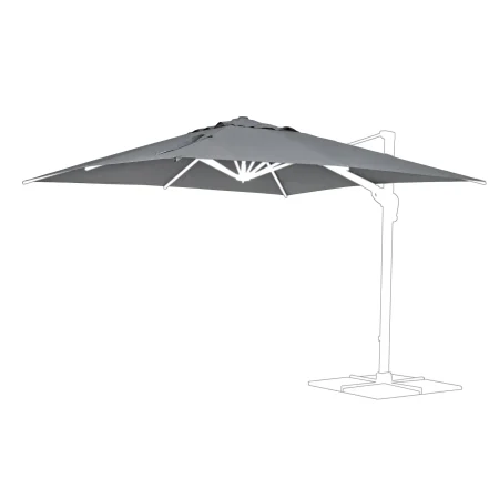 Poszycie czaszy parasola  INES 300x300 Bizzotto szare poliester