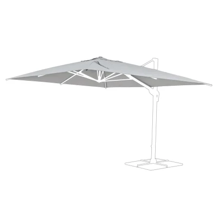 Poszycie czaszy parasola  INES 400x300 Bizzotto szare poliester